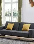 Диван-кровать Soho, графит/желтый