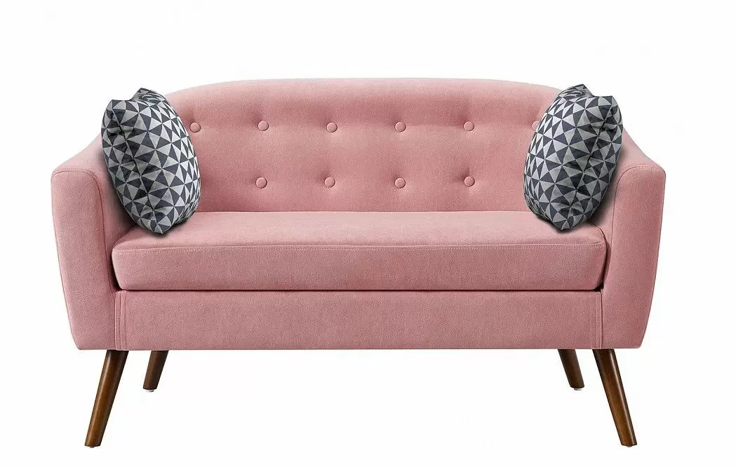 Комплект мягкой мебели Florence, коралловый/орех - фото 12