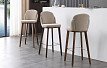 Стул барный Clara (78), бежевый/орех