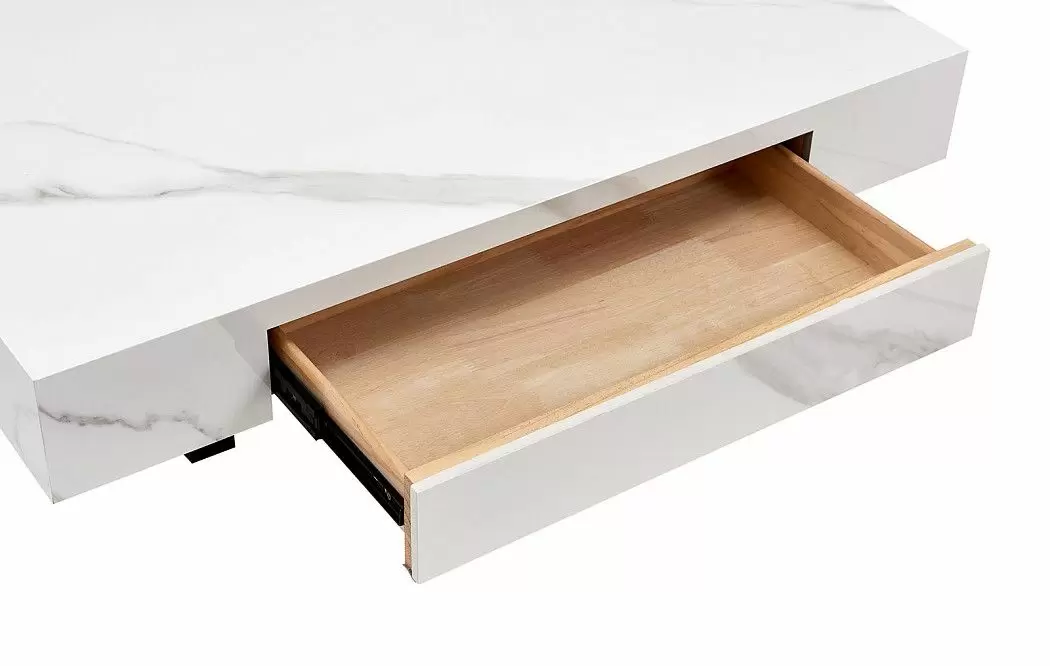 Стол журнальный Gabrielle (100), белый камень - фото 6