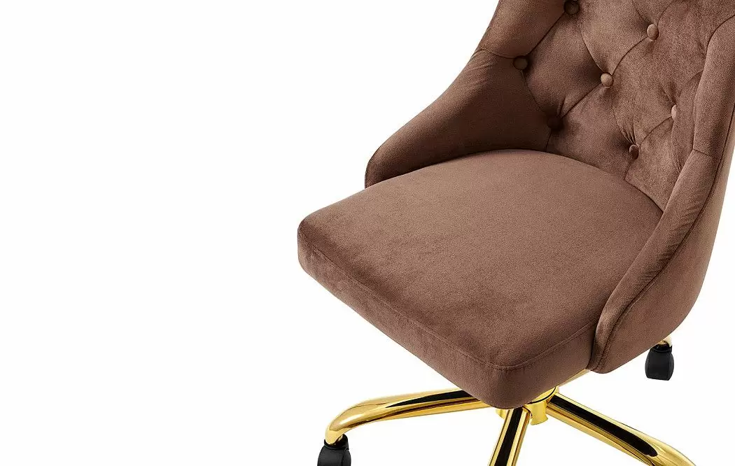 Кресло Aida, коричневый/золото - фото 6