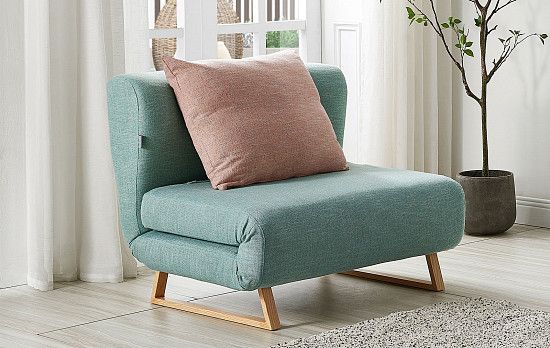 Кресло-кровать Rosy, мята/коралловый