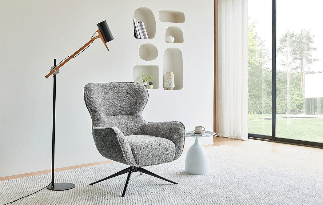 Кресло Sebastian, серый/темно-серый - фото 2