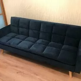 Диван-кровать Felicity, темно-синий/натуральный