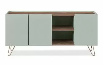 Буфет Tilda, светло-серый/орех