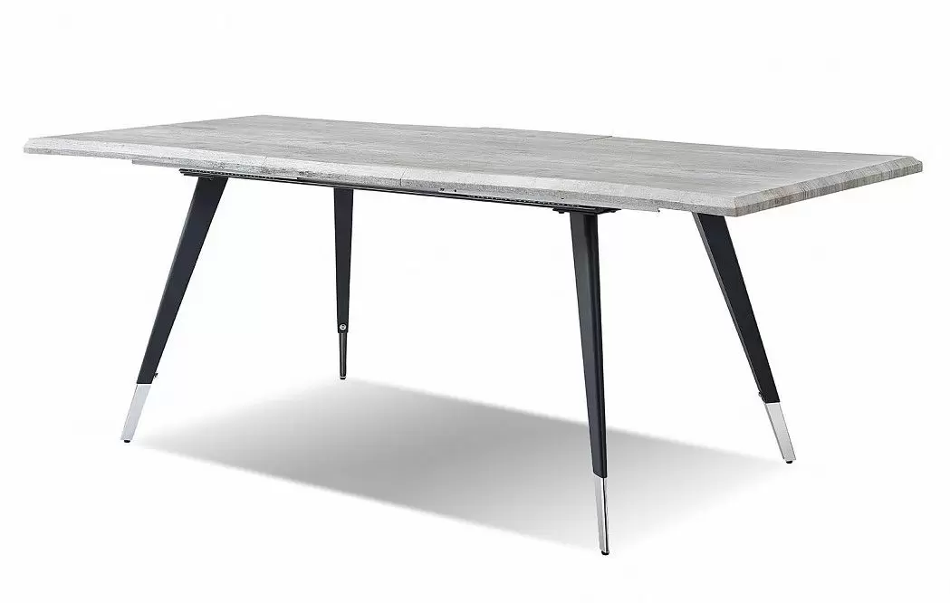 Стол раскладной Dusseldorf 160-200, античный дуб/черный