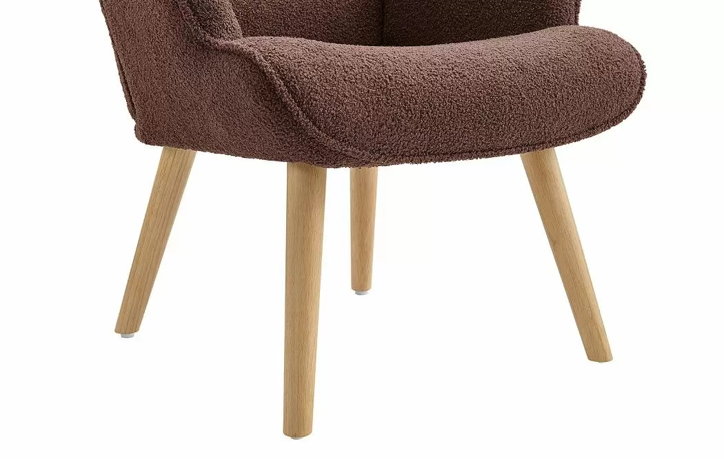 Кресло и оттоманка Hygge, коричневый/натуральный - фото 6