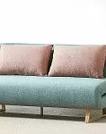 Диван-кровать Rosy 3-х местный, мята/коралловый