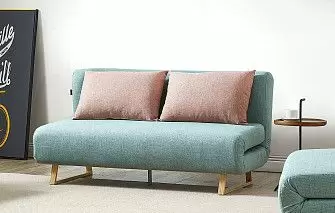 Диван-кровать Rosy 3-х местный, мята/коралловый