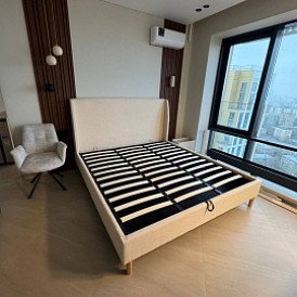 Кровать Carrera 160x200 (с подъемным механизмом), голубой