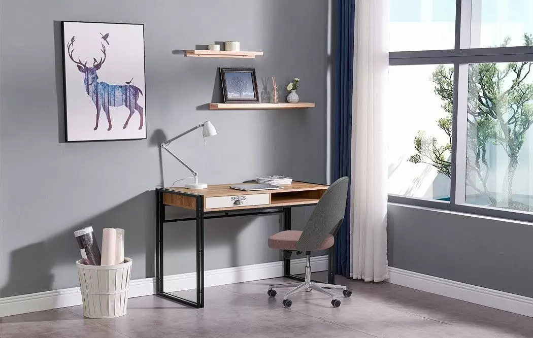 Стол письменный Discovery, орех/черный - фото 12