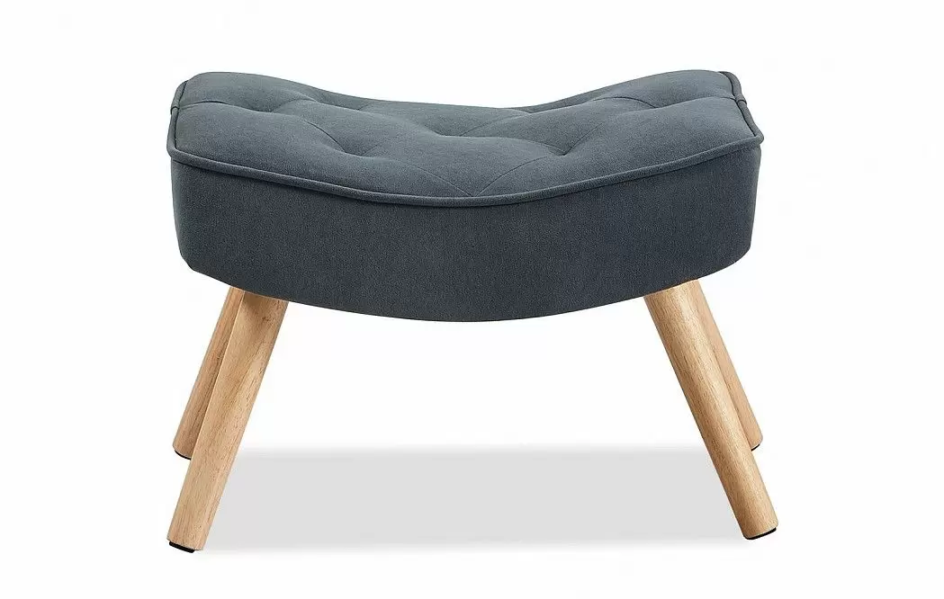 Кресло и оттоманка Hygge, графит/натуральный - фото 11