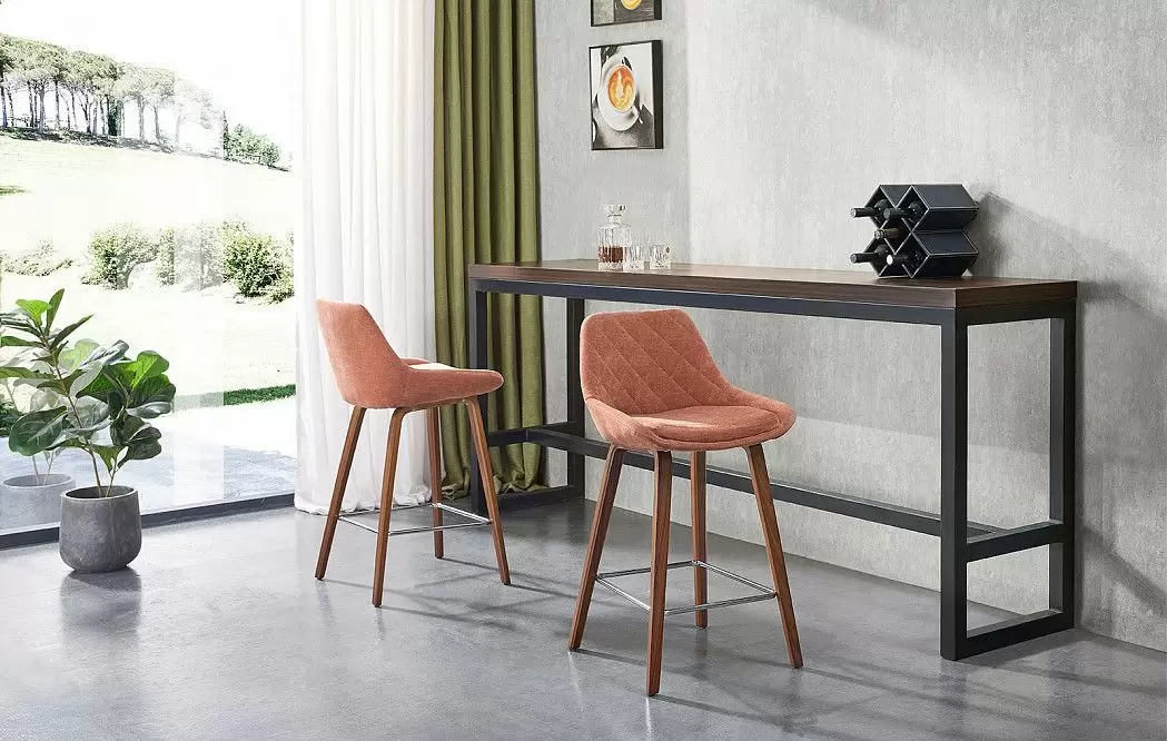 Стул полубарный Joan (65), коралловый - фото 2