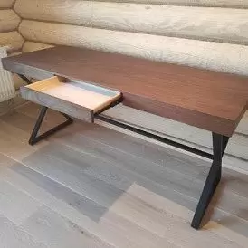 Стол письменный Sydney, орех/черный