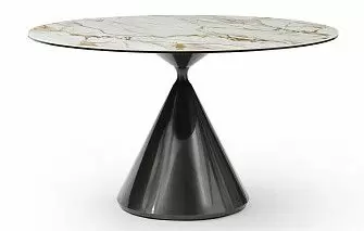 Стол Sanremo 130, белая керамика/металл