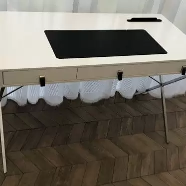 Стол письменный Christopher, белый/хром