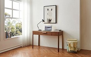 Стол письменный Stanford, орех/мрамор Стол письменный Stanford, орех/мрамор