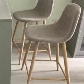 Стул барный Jackson Bar, бежевый/черный