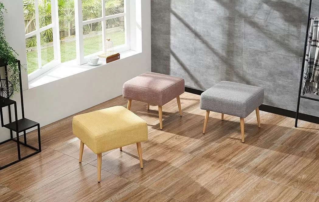 Пуф квадратный Hedwig, коралловый - фото 2