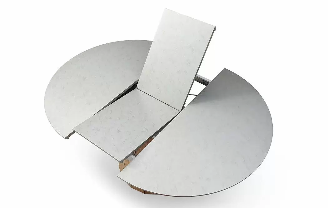 Стол раскладной Eclectic 120-160, серый/ясень - фото 7