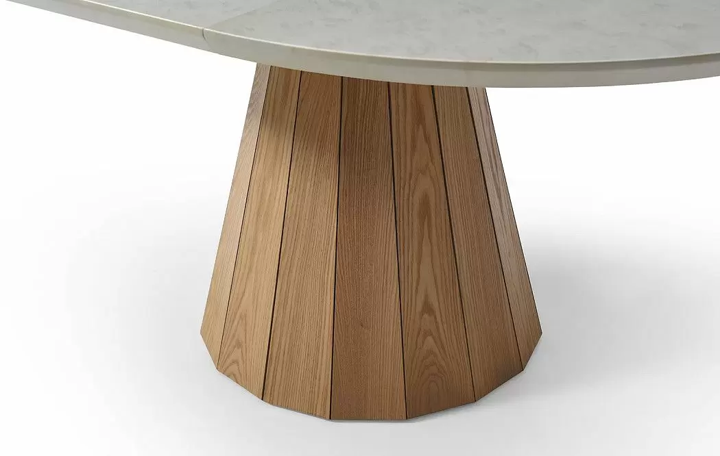 Стол раскладной Eclectic 120-160, серый/ясень - фото 9