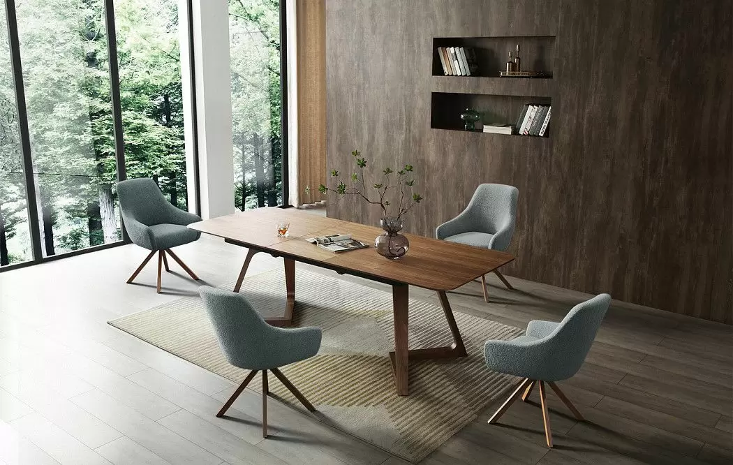 Стул Emma, серый/бронза - фото 4