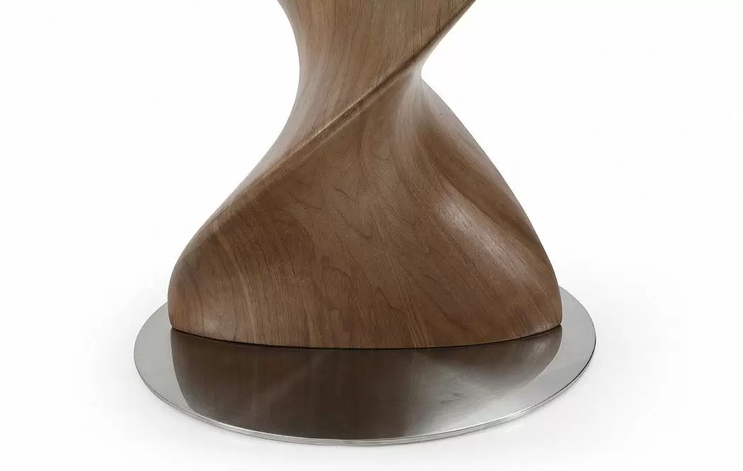 Стол Niagara 120, прозрачное стекло/орех - фото 9