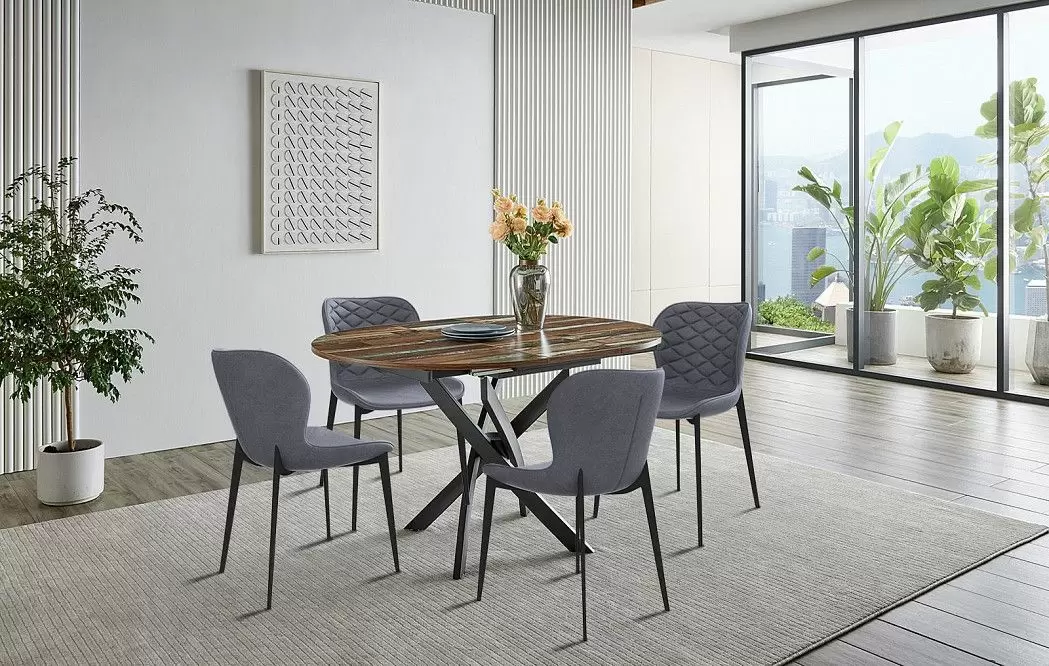 Стол раскладной Charly 100-129, мультиколор/черный - фото 20