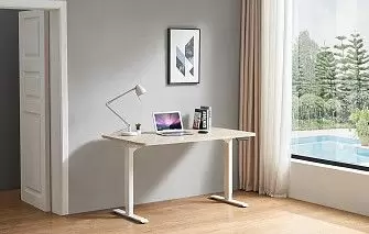 Стол Vancouver (140) беленый дуб, регулируемая высота, электропривод