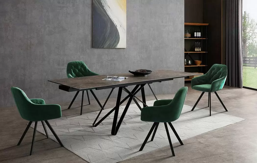 Стол раскладной Butterfly 160-240, темная керамика - фото 2