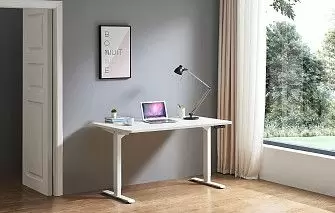 Стол New York (140) белый, регулируемая высота, электропривод