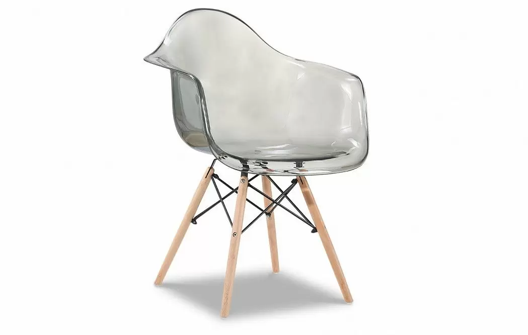 Стул Aura (в стиле Eames), серый прозрачный - фото 6