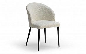 Стул Ornella, белый тедди/черный