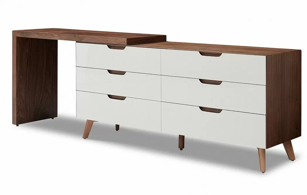 Комплект для спальни Madeira, серо-коричневый/орех/белый - фото 25