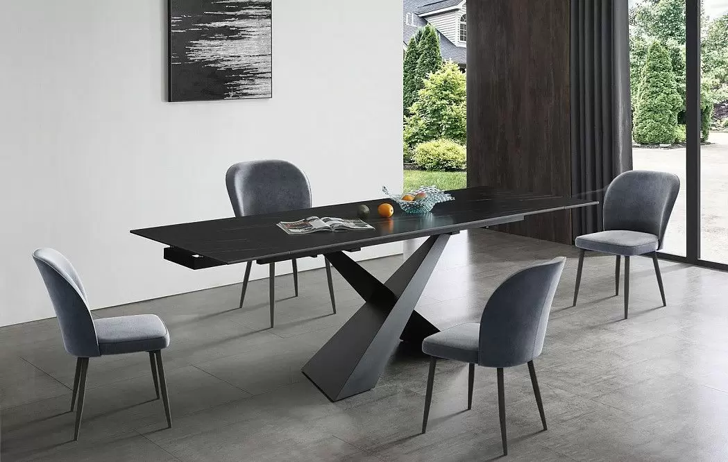 Стол раскладной Savoy 180-240, черная керамика - фото 15