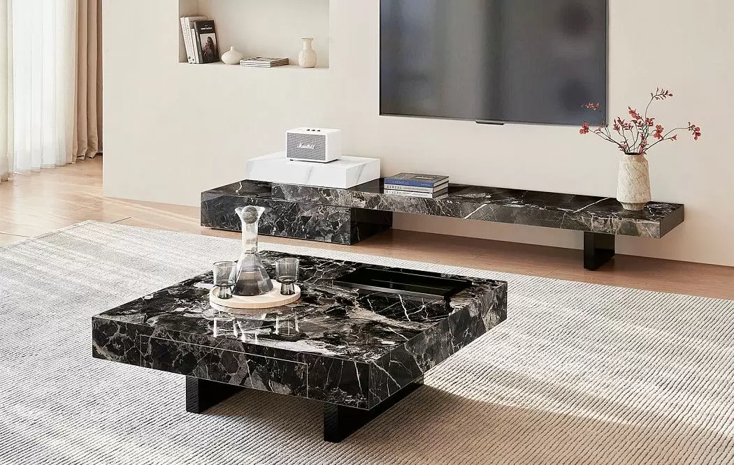 Стол журнальный Gabrielle (100), черный камень - фото 7