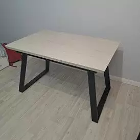 Стол раскладной Denver 110-150, светлый дуб/черный