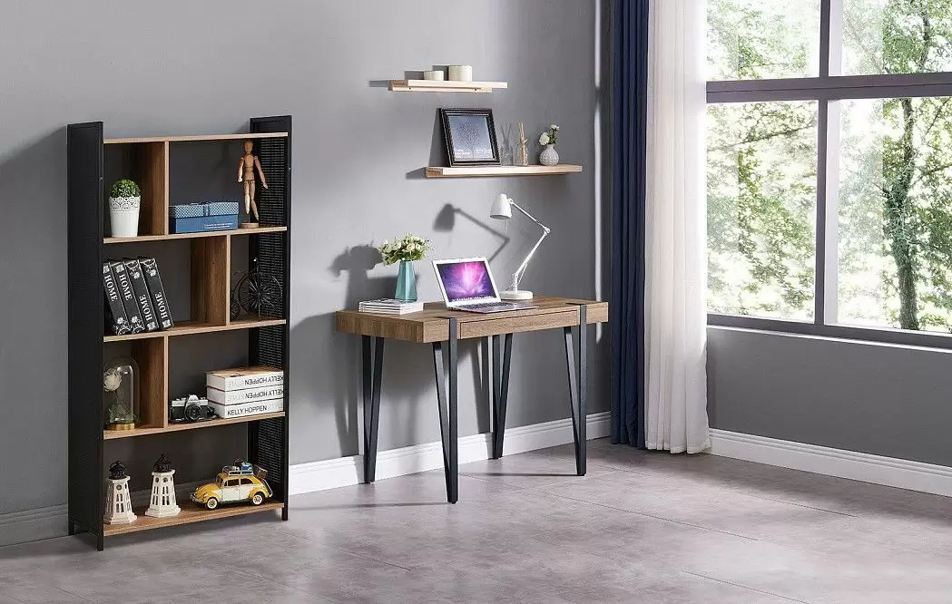 Стол письменный Project, орех/черный - фото 4