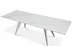 Стол раскладной Ramses 180-250, белый мрамор/хром