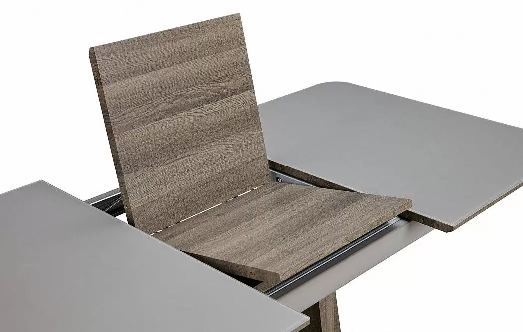 Стол раскладной Rosanna 120-160, серый - фото 11