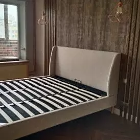 Кровать Carrera 160x200 (с подъемным механизмом), голубой