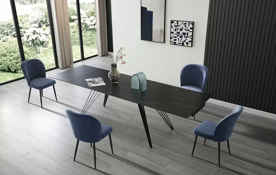 Стол раскладной Parma 180-280, черная керамика - фото 14