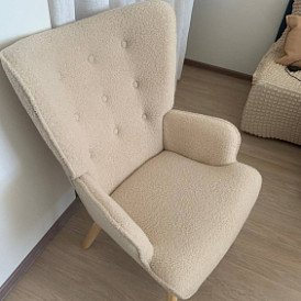 Оттоманка Hygge, темно-бирюзовый/орех