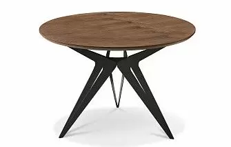 Стол журнальный Elegance (70), орех/черный