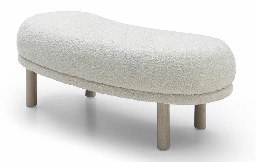 Банкетка Serafina, белый тедди - фото 7