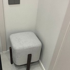 Банкетка Emmy (80), серый/орех