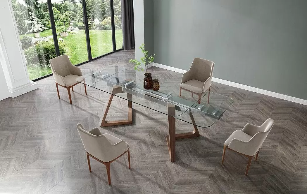 Стол раскладной Eden 160-240, орех - фото 17