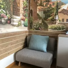 Диван-кровать Rosy 3-х местный, коричневый