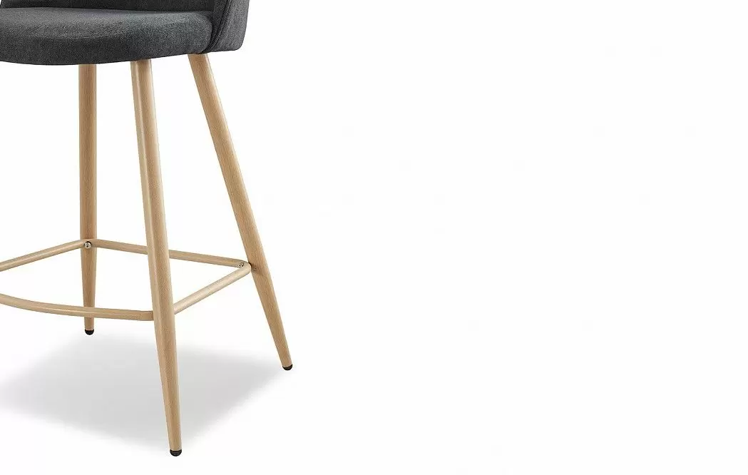 Стул полубарный Sally (60), графит/дерево - фото 4