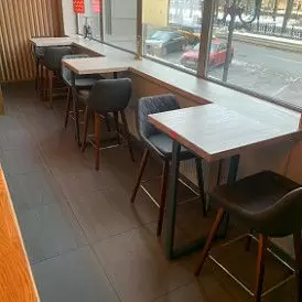 Стул полубарный Joan (65), темно-синий